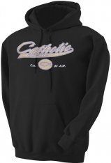 Catholic Original Baseball-Style Hoodie. Black, Size: 2XL